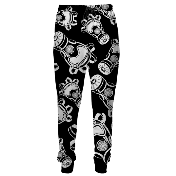 black and white sweatpants